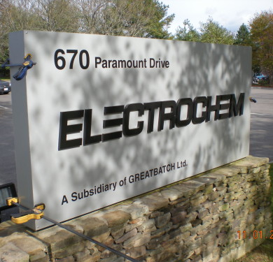 Electrochem Massachusetts, Pediment Branding